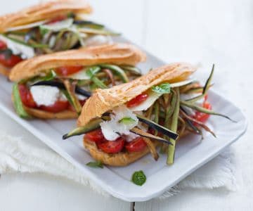 Eclair salados vegetarianos