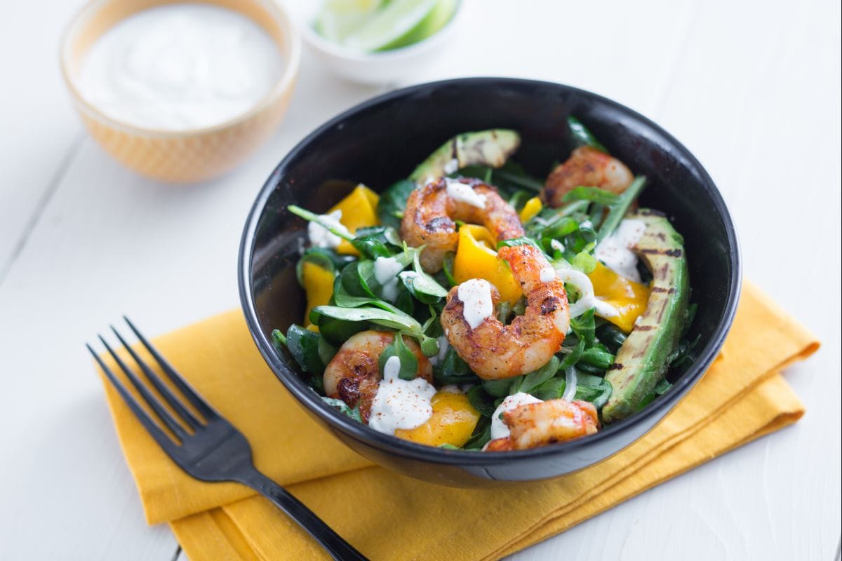 Ensalada de gambas