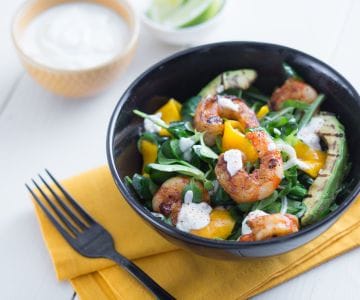 Ensalada de gambas