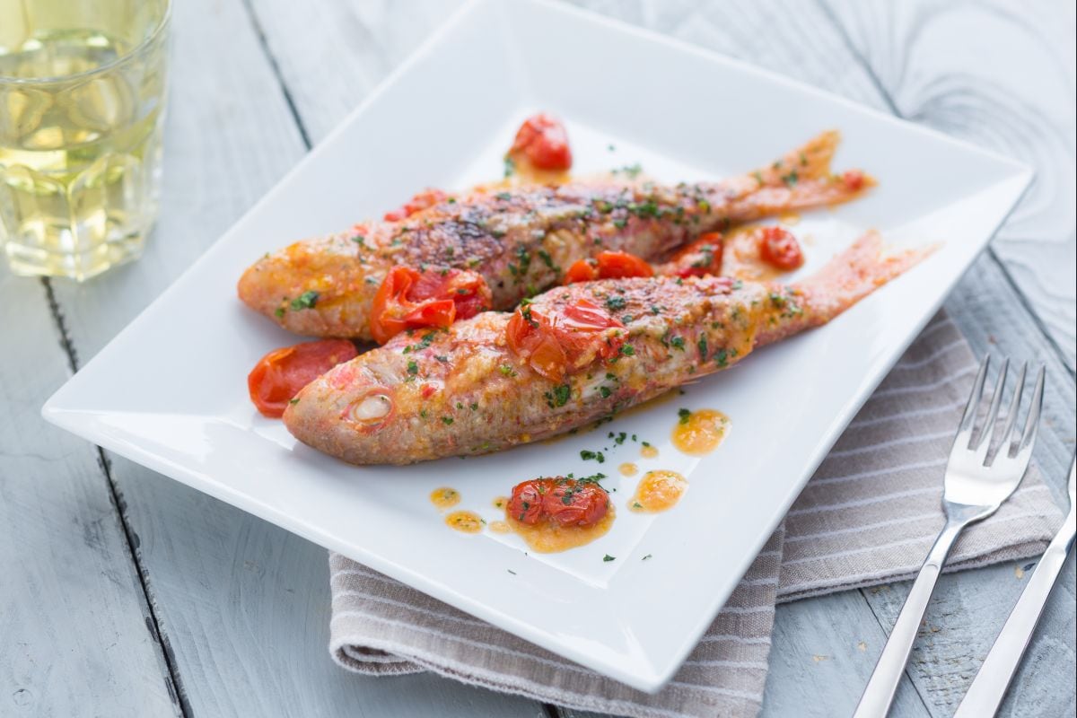 Salmonetes a la Vernaccia