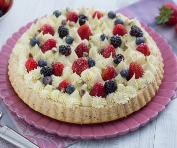 Tarta blanda de chocolate blanco
