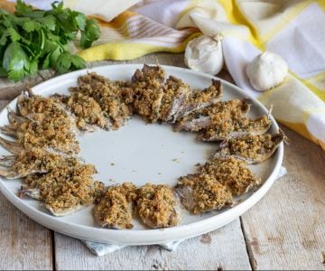 Anchoas con pan rallado