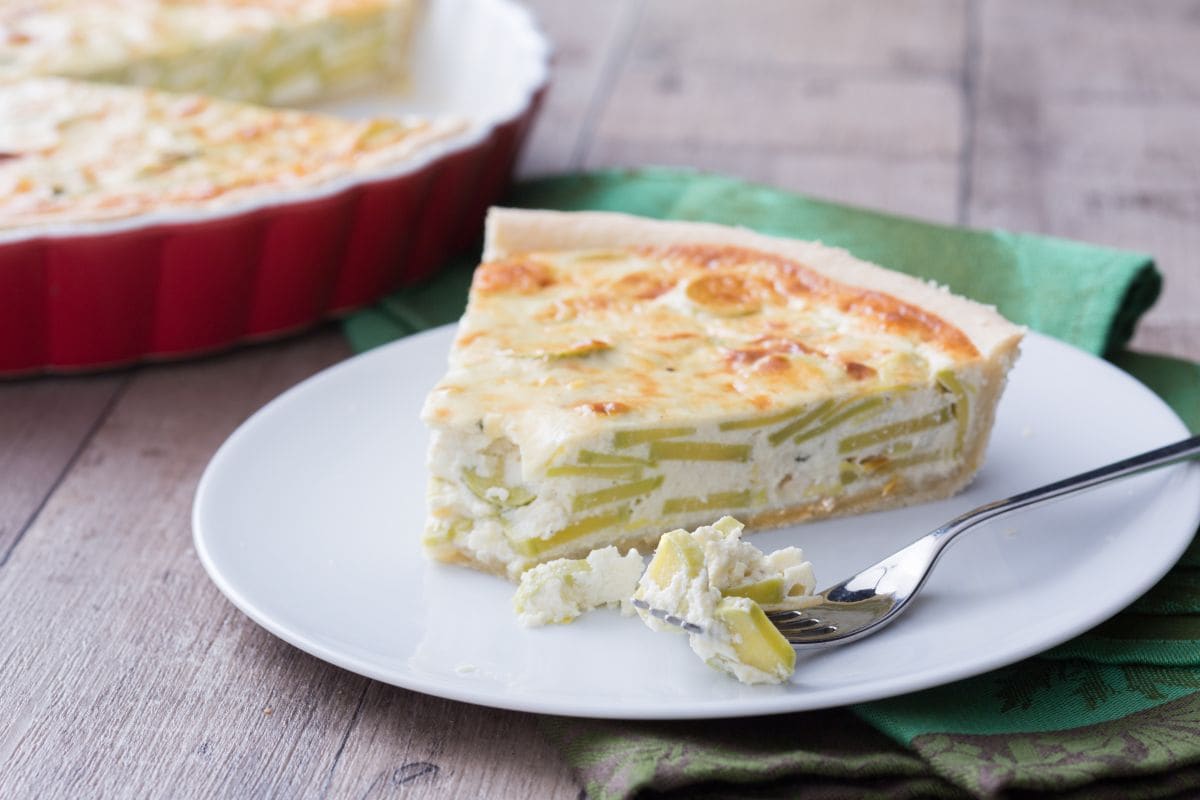 Quiche de calabacín trompeta