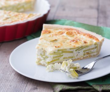 Quiche de calabacín trompeta
