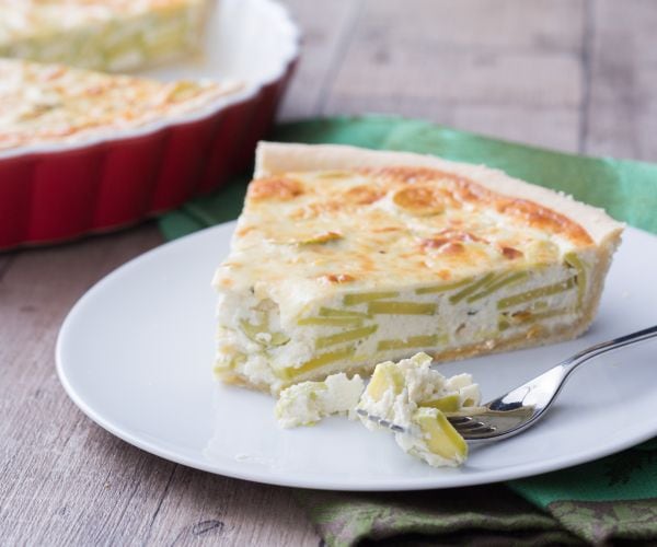 Quiche de calabacín trompeta