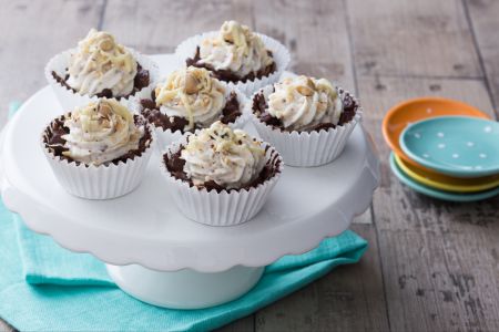 Copas de chocolate crujientes con crema de mascarpone